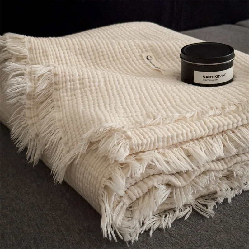 Throw Blanket Chunky Knit - Y Home – couverture en tricot
