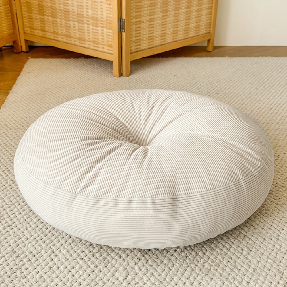 Floor Cushion Pouf - Coussin rond épais, oreiller de yoga