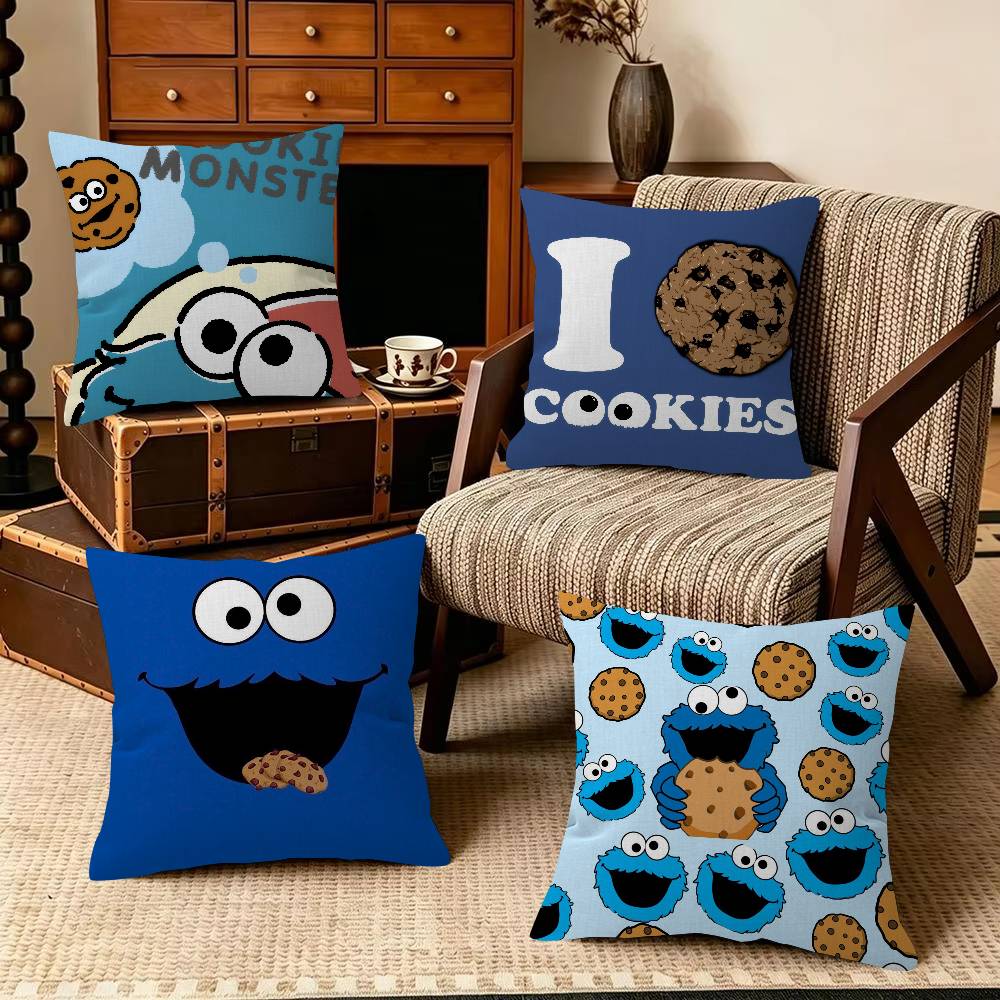 Home Textiles Inc - Coussin décoratif C-Cookies Monster Cartoon, cadeau