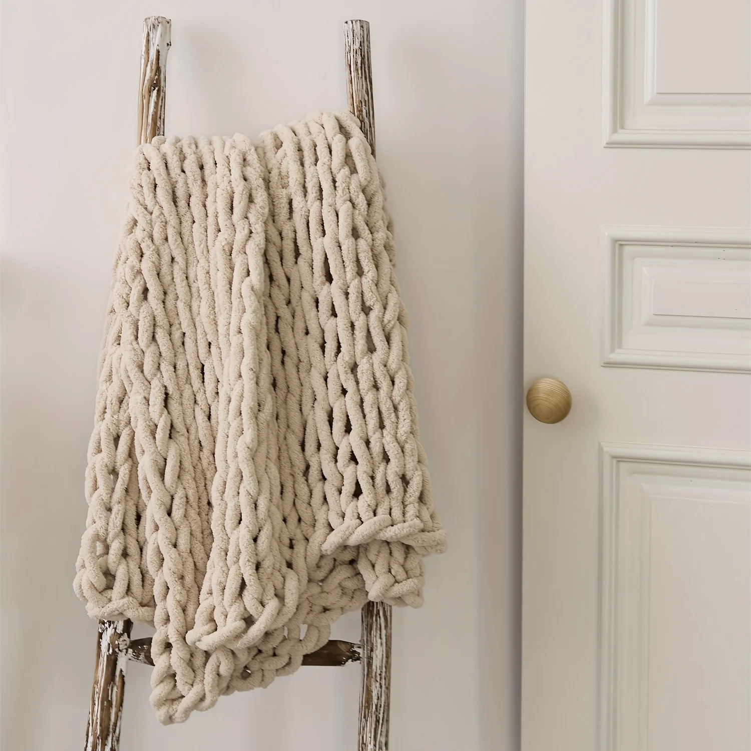 Couverture tricotée à la main  - Throw Blanket Chunky Knit avis et prix