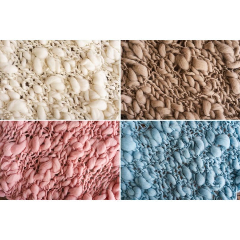 Couverture pour bébé mérinos e - Throw Blanket Chunky Knit avis et prix