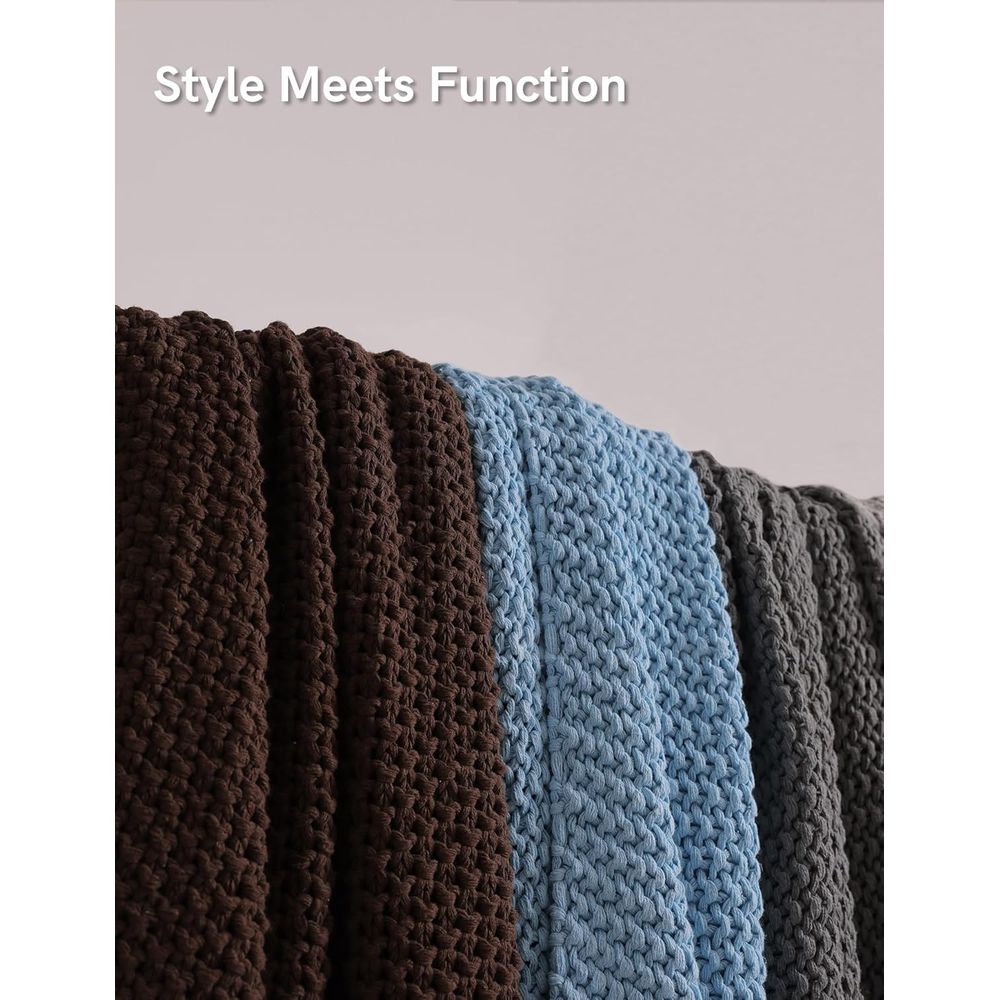 Couverture épaisse en tricot d - Throw Blanket Chunky Knit avis et prix