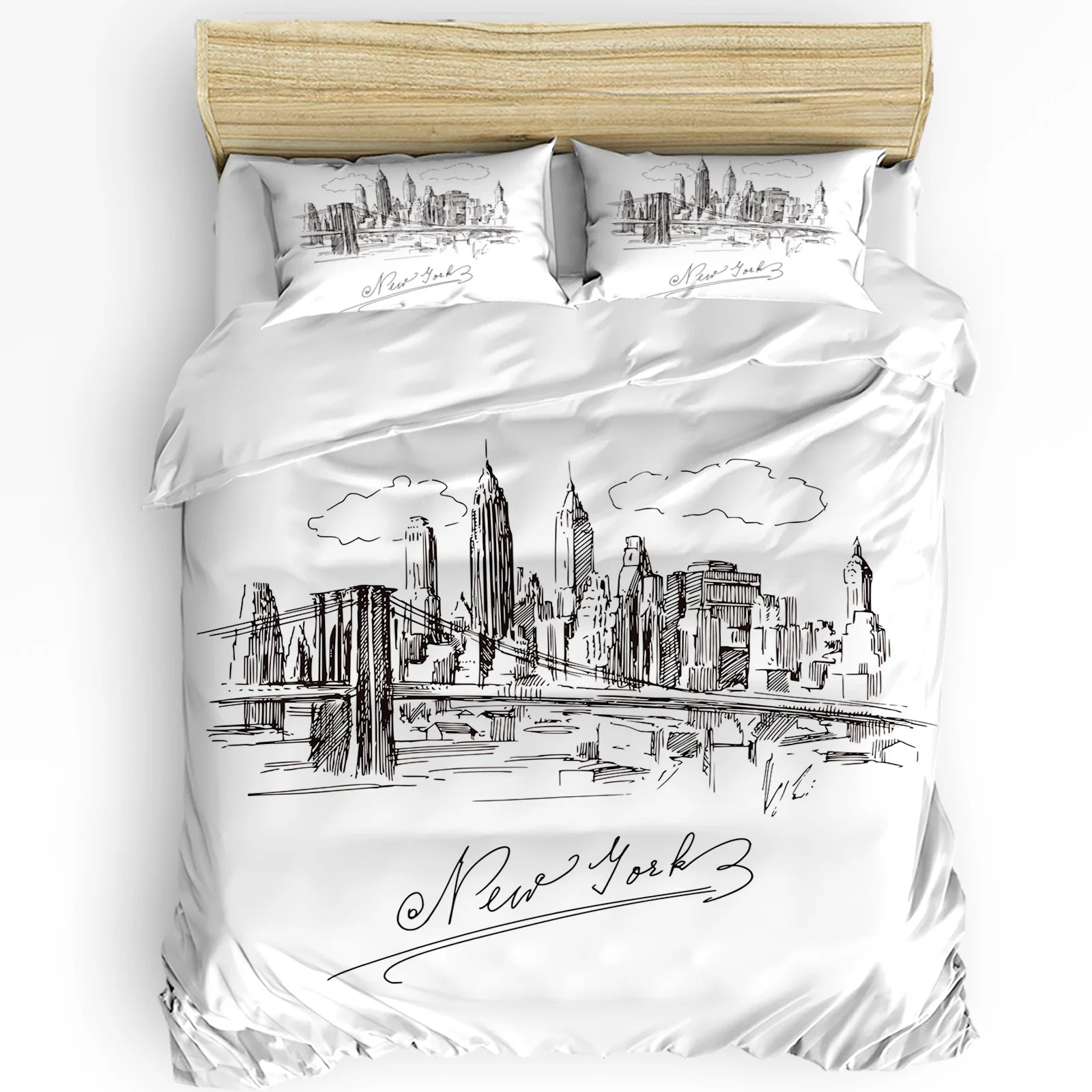 Parure de lit New York Sketch  - Home Textiles New York avis et prix