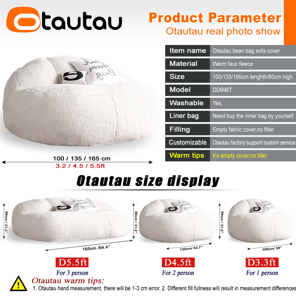 OTAUTAU-Juste de pouf sans rem - Floor Cushion Pouf avis et prix