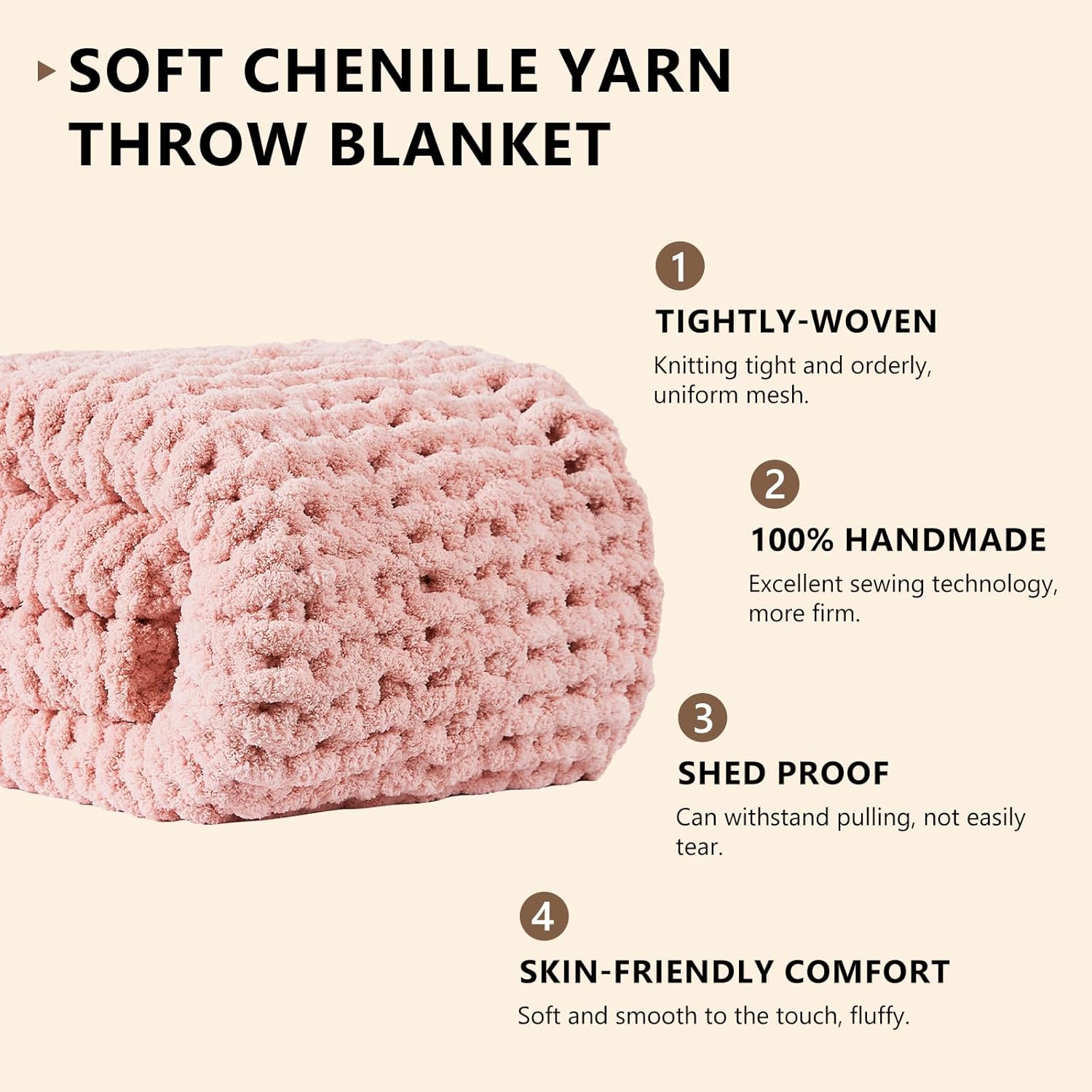 Couverture tricotée épaisse en - Throw Blanket Chunky Knit avis et prix