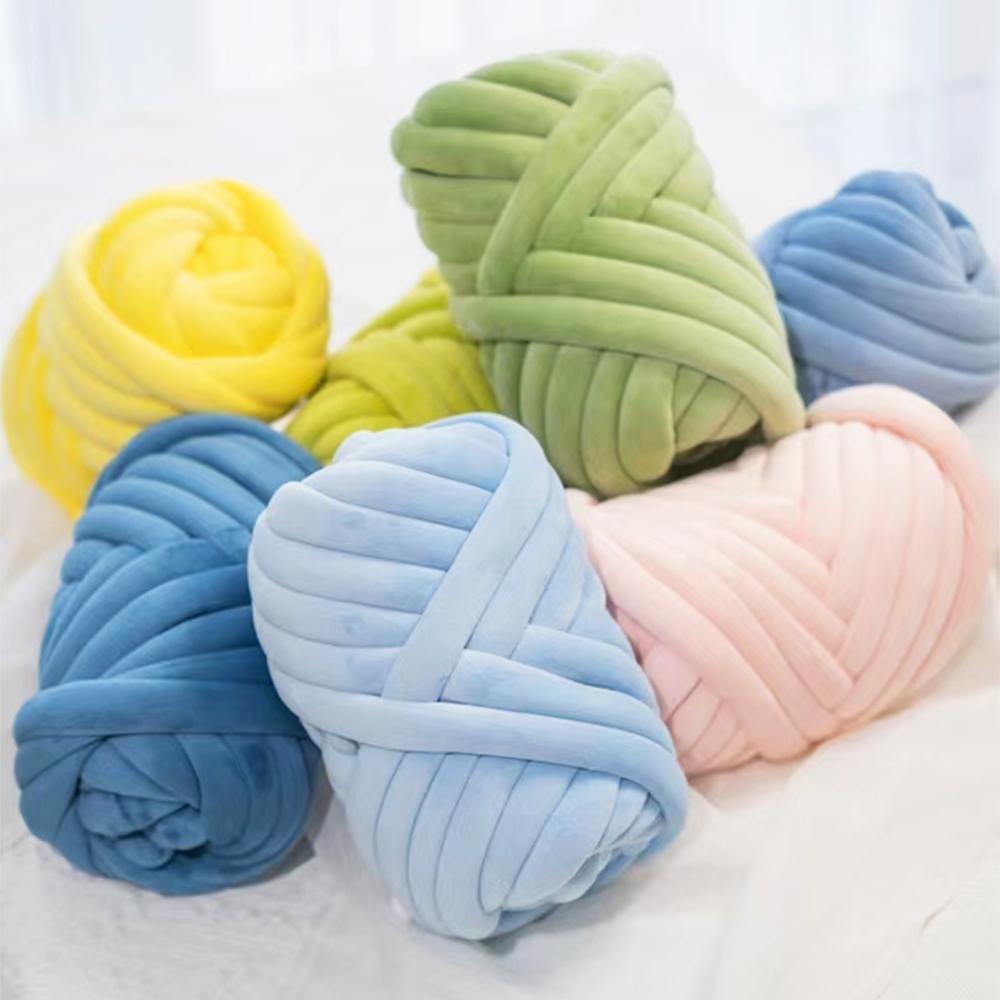 Fil de tube de laine de coton  - Throw Blanket Chunky Knit avis et prix