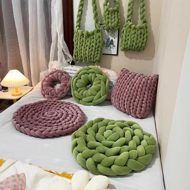Fil de tube de laine de coton  - Throw Blanket Chunky Knit avis et prix