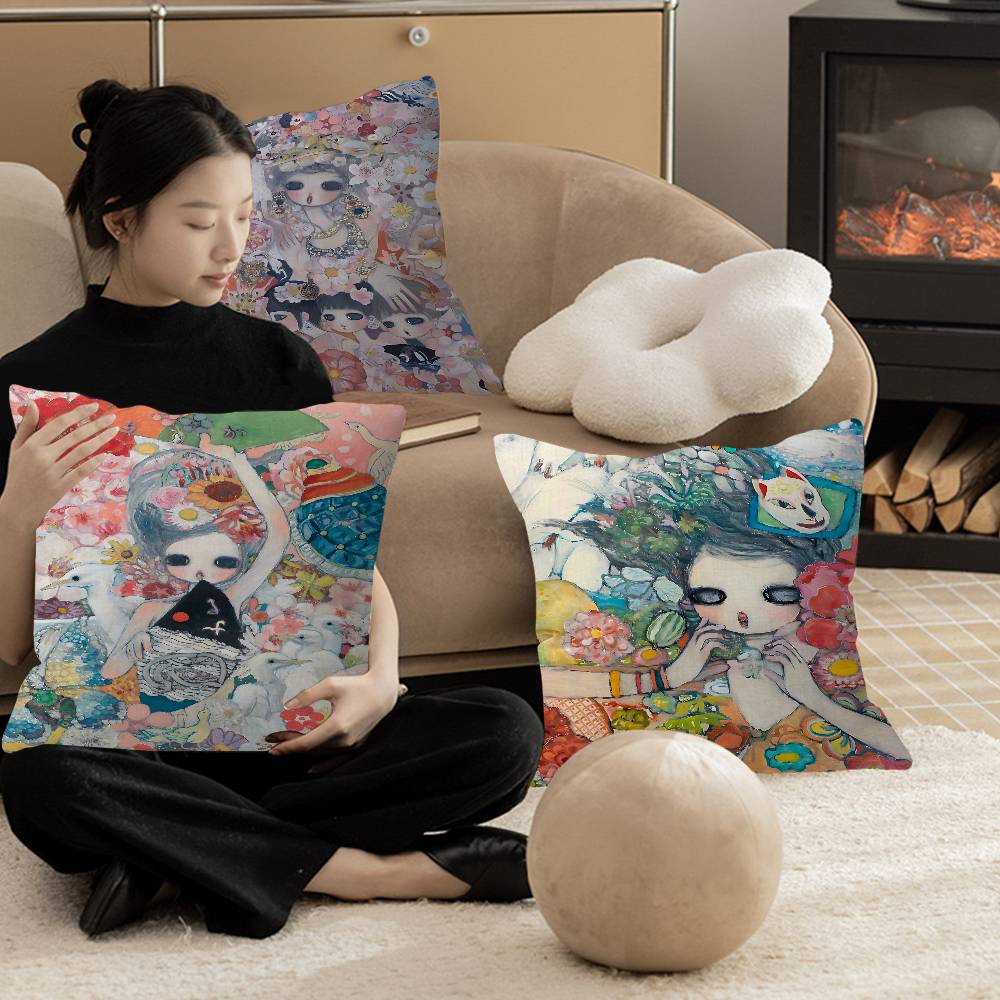 Aya Takano – housse de coussin - Aya Home Textiles avis et prix