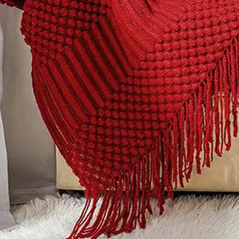 Couverture en tricot épais rou - Throw Blanket Chunky Knit avis et prix