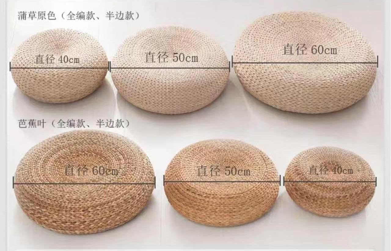 Pouf en paille fait main, cous - Floor Cushion Pouf avis et prix